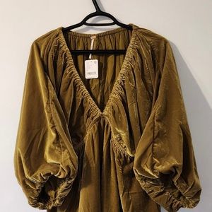 Free People - portia mini velvet Dress